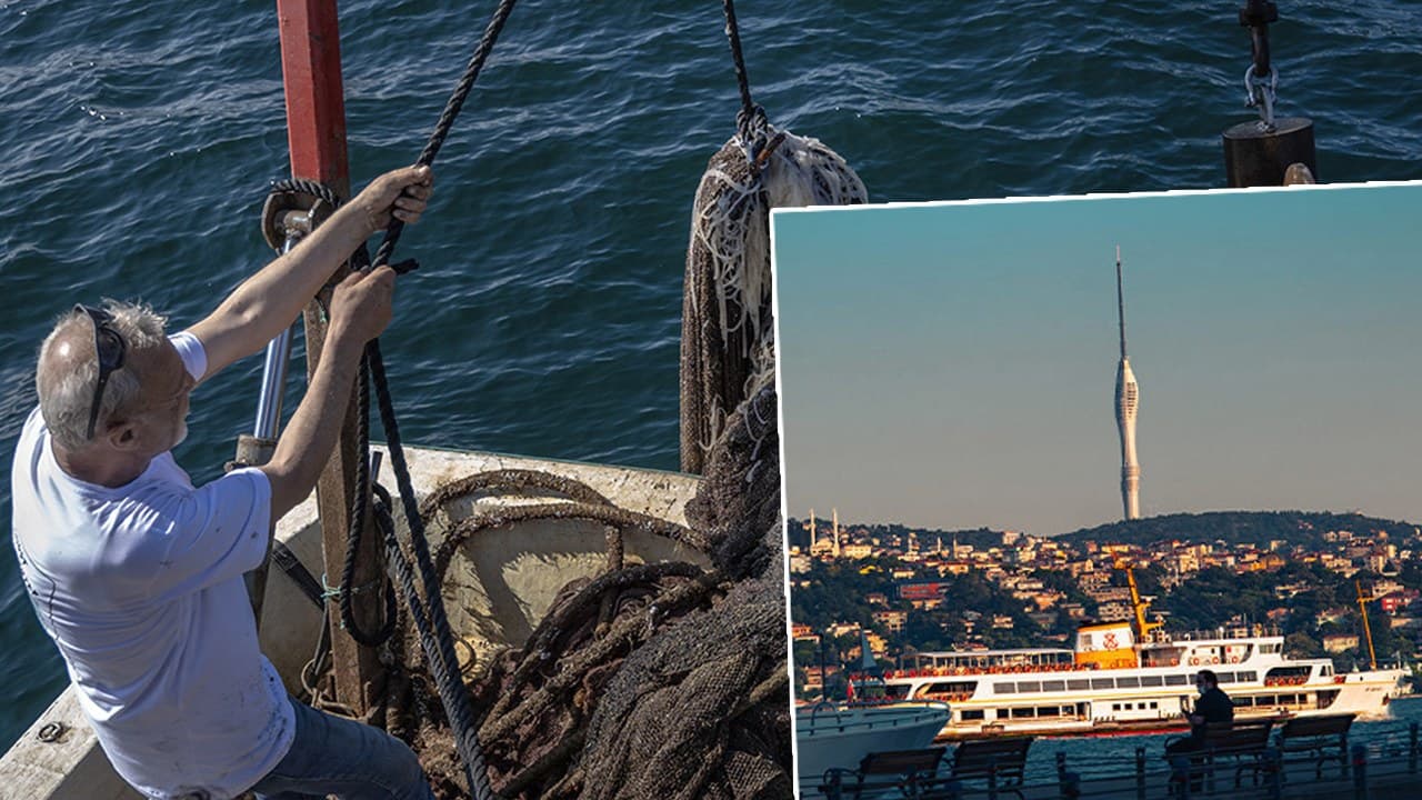 Marmara Denizi'nden çıkarıldı: Köy meydanına serildi! Çamlıca Kulesi'ni baştan aşağı örtebilecek büyüklükte