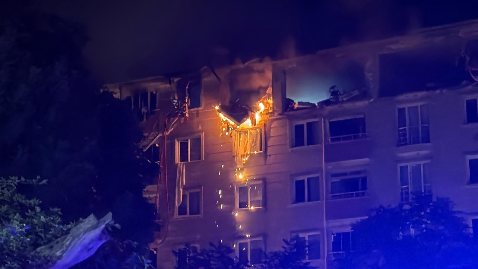Tekirdağ'da doğalgaz faciası! 6 katlı apartmanda patlama; can kaybı ve yaralılar var