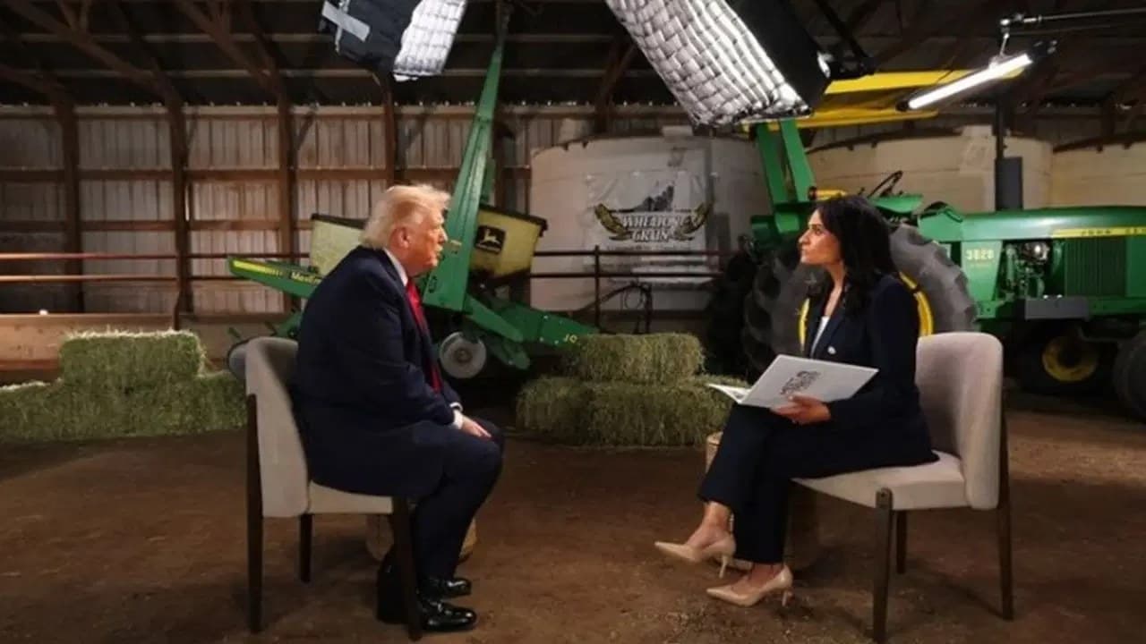 ABD Başkanı Trump, bazı sorulara tepki göstererek röportajı yarıda bıraktı