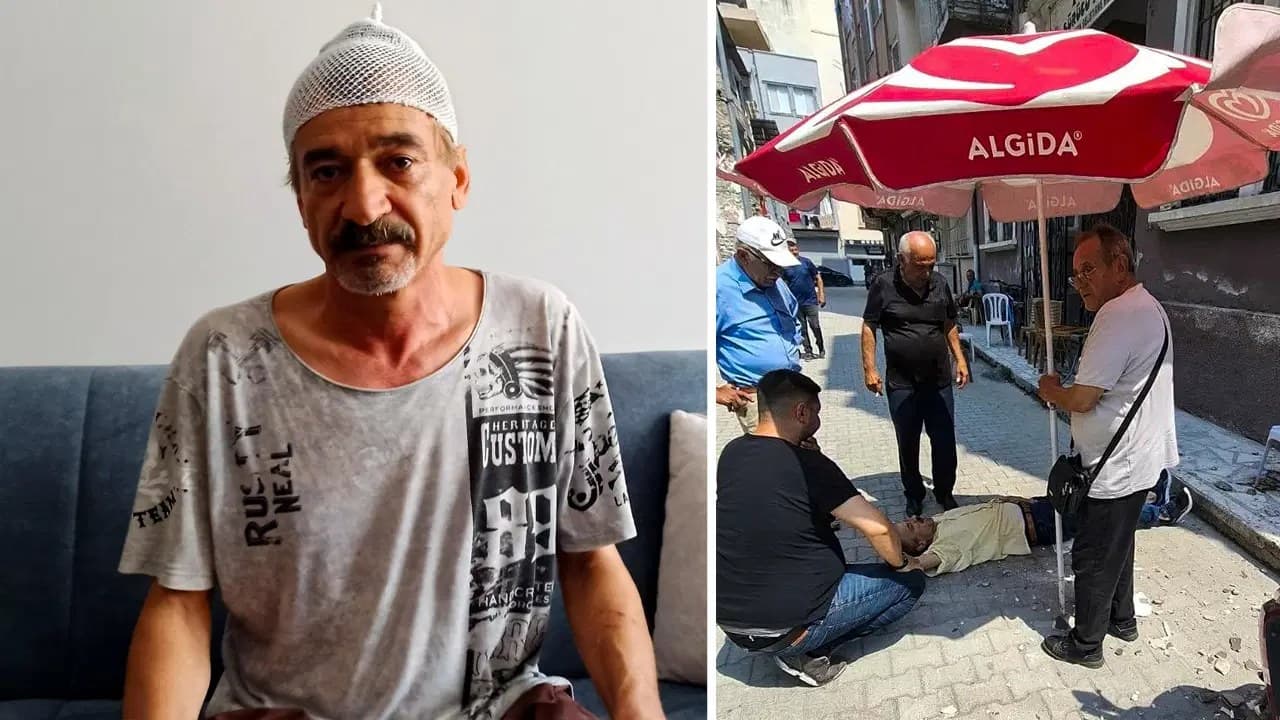 Kaldırımda çay içerken başına gelene inanamadı: Şikayetçi oldu! 'Ayağımı ve kolumu hareket ettiremiyorum'