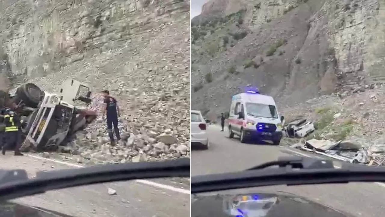 Erzurum'da feci kaza… Freni patlayan tırdan atlayan sürücü öldü, 2 kişi yaralandı