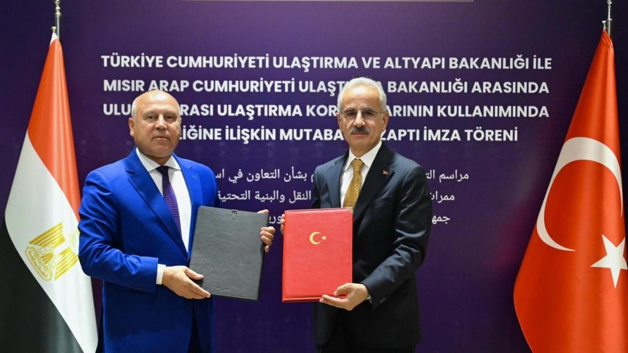 Türkiye ile Mısır arasında uluslararası ulaştırma koridorlarına ilişkin mutabakat zaptı imzalandı
